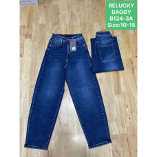 0124 # синие подростковые джинсы (Relucky, стрейч, 6 ед, размеры подростковые: 10-15) выдача на следующий день Relucky