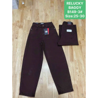 0149 # черные женские джинсы (Relucky, стрейч, 6 ед, размеры норма: 25-30) выдача на следующий день Relucky
