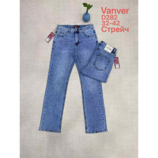 0282# блакитні жіночі джинси vanver (стрейч коттон, 6 од., розміри батал: 32-42) видача наступного дня Vanver