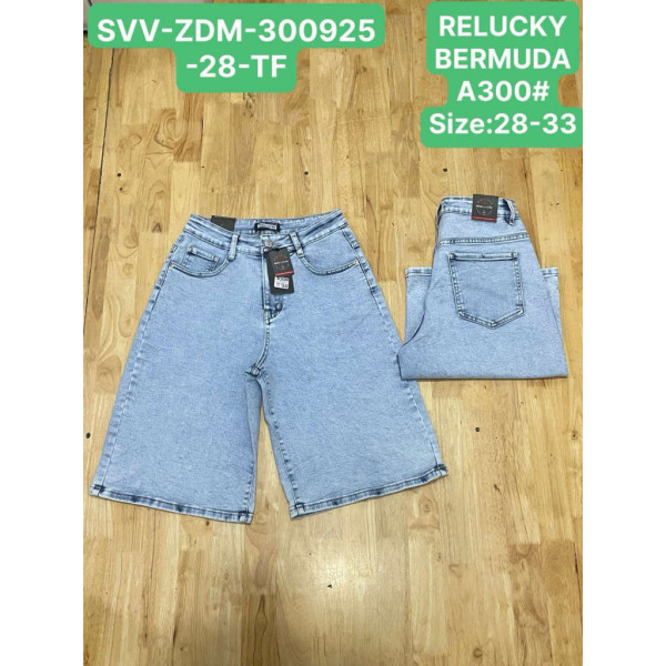 0300# голубые женские джинсовые шорты (Relucky, 6 ед, размеры полубатал: 28-33) выдача на следующий день Relucky