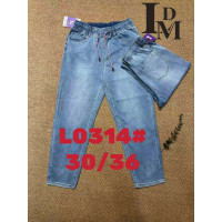 0314# голубые женские джинсы (LDM, 6 ед, размеры батал: 30-36) выдача на следующий день Джинсы