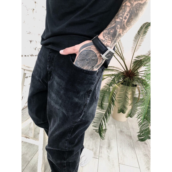 5112-2 / темно-серые мужские джинсы (By Crisson, 2ед. размеры батал: 44, 44) Шорты