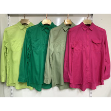 16352082 # выбор цвета женская рубашка (коттон, 5 ед, размеры норма: s-2xl) выдача на следующий день Рубашка