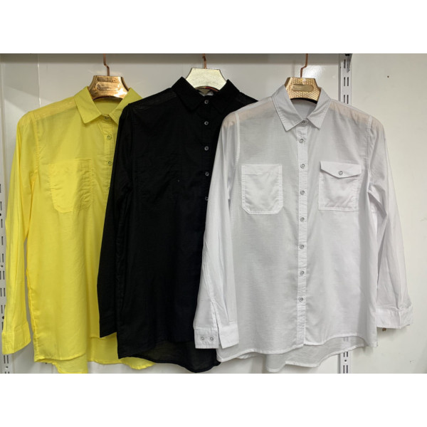 16352082 # выбор цвета женская рубашка (коттон, 5 ед, размеры норма: s-2xl) выдача на следующий день Рубашка