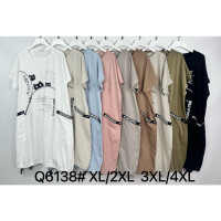 6138# микс цветов женская туника (Kiss me, 10 ед, размеры батал: XL-4XL) выдача на следующий день Kiss me