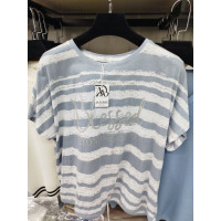 7216# микс цветов женская футболка (хлопок, 20 ед, размеры батал: 2XL/3XL универсальный) выдача на следующий день Kiss me