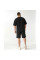 0212-1# черный мужской спортивны костюм двойка, oversize (хлопок+эластан, 4 ед, размеры норма: л, хл, 2хл, 3хл) выдача на следующий день Костюм двойка