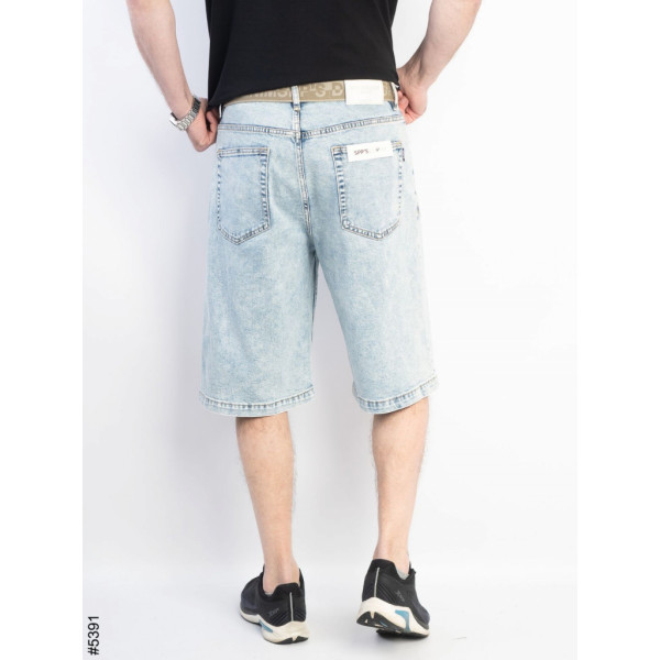 5391# голубые мужские джинсовые шорты (SPP'S JEANS, стрейч коттон, 8 ед, размеры норма: 29-36) выдача на следующий день SPPS