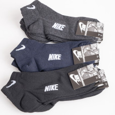 52928 черные, серые и синие женские носки (хлопок, укороченные, 12 ед. размеры норма: 36-40) Носки