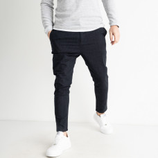 2314-6 / темно-синие мужские брюки (Megalomans, стрейчевые, 6, ед. размеры норма: 31, 31, 32, 33, 33, 36) Брюки