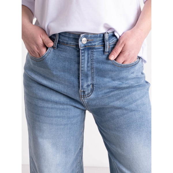 0248-75 / блакитні жіночі джинси кюлоти (RELUCKY, стрейчові, 5 од. розміри батал: 31. 31. 31. 32. 33) Relucky