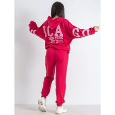 0540-15 рожевий спортивний костюм жіночий (5'TH AVENUE, турецька двонитка, 3 од. розміри норма: 42. 44. 46) 5`th Avenue