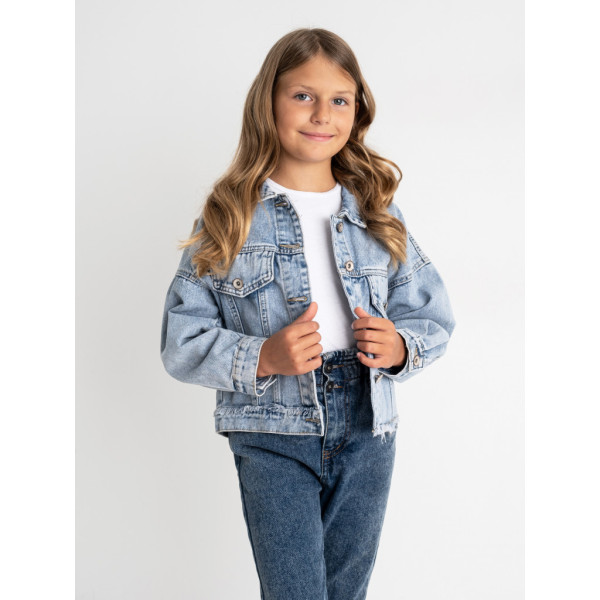 0921-1A Підліткова джинсова куртка MODA блакитна (1143371)