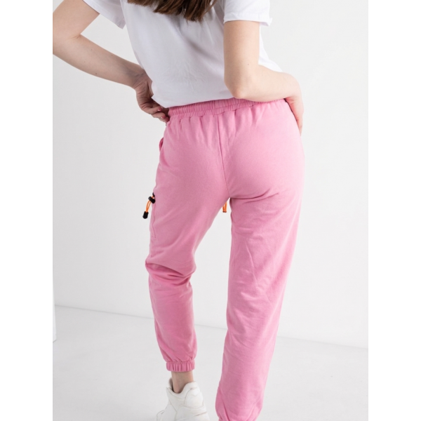 0016-444 розовые женские спортивные брюки (X&D, двунитка, 4 ед. размеры: S. M. M. XL) X&D