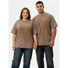 7475-4 мокко унисекс футболка (турецкий коктон, 4 ед, размеры мужской полубатал, женский батал: XL. XL. 2XL. 2XL) Футболка
