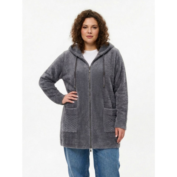 0068-6 Жіночий кардиган сірий (1165027)