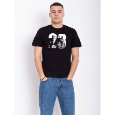 1906-1 черная мужская футболка (YOLA, принт, турецкий коттон, 5 ед. размеры норма: M. L. XL. 2XL. 3XL) YOLA