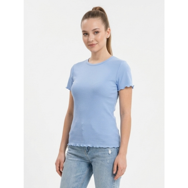 5142-997 микс цветов женская футболка (рубчик, 7ед, универсальный размер норма:42/48) Футболка