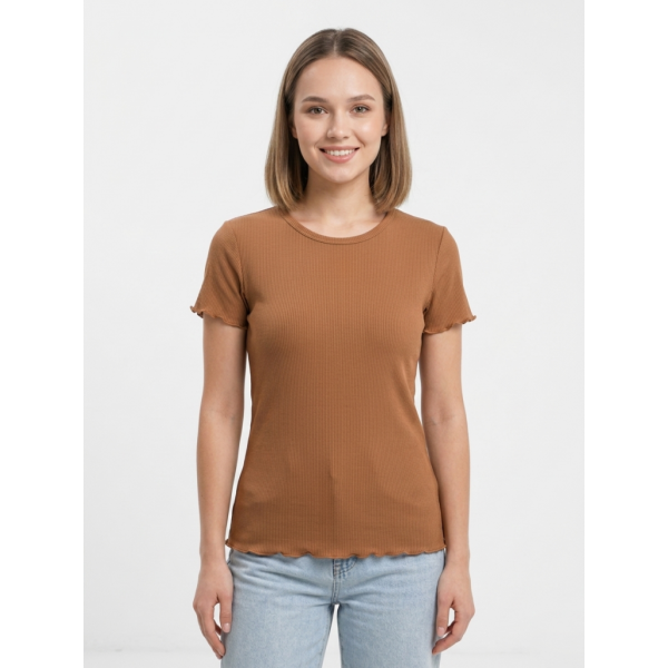 5142-997 микс цветов женская футболка (рубчик, 7ед, универсальный размер норма:42/48) Футболка