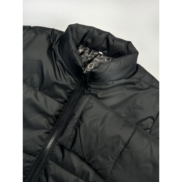 0416-12 черная женская куртка (5`th Avenue, с карманами, синтепон, 2ед, размеры полубатал: 2XL. 2XL) 5`th Avenue