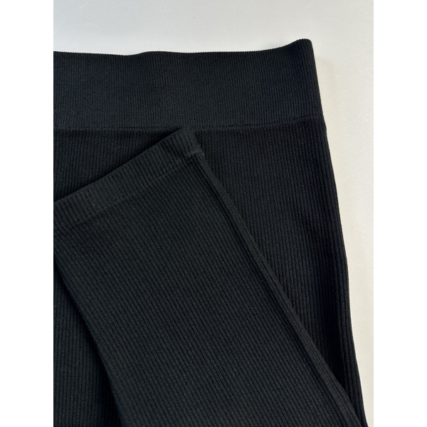 0499-1 черные женские велосипедки (рубчик, 4 ед. размеры норма: 42/48) Велосипедки