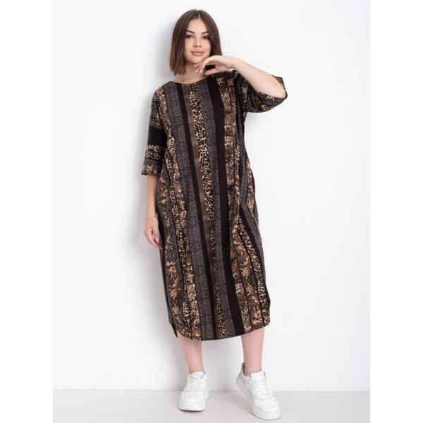 16520-91 женское платье (SARA, принт, трикотаж, 2 ед. размеры батал:54. 56) Sara