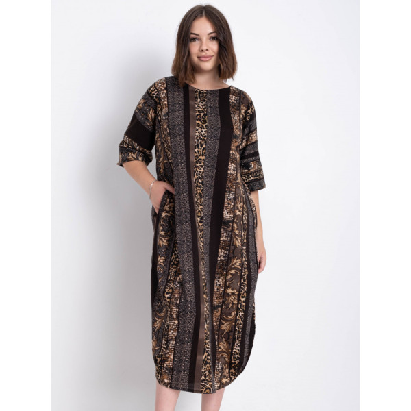 16520-91 женское платье (SARA, принт, трикотаж, 2 ед. размеры батал:54. 56) Sara