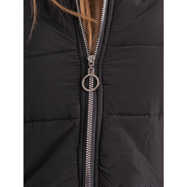 0007-1 чорна жіноча зимова куртка (5'TH AVENUE, флісова підкладка, 3 од. розміри норма: 42. 44. 46)