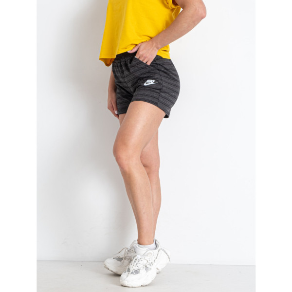 0017-6 темно-сірі жіночі шорти (принт, 5 од. розміри норма: 42. 44. 46. 48. 50)