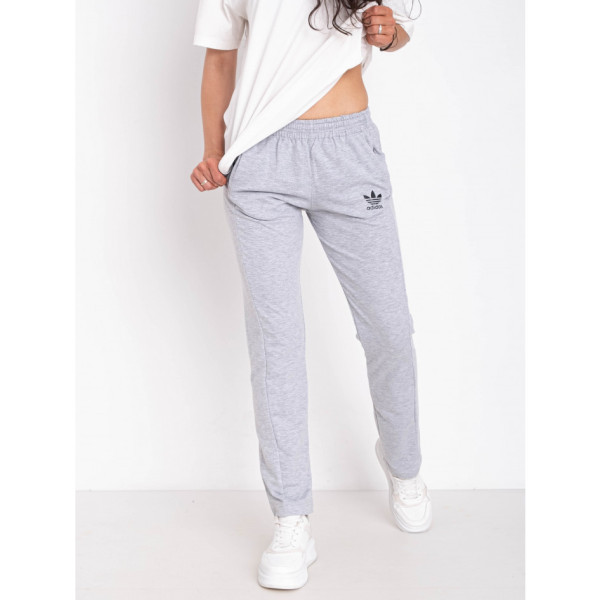 9094-60 світло-сірі жіночі спортивні штани (5 од. розміри норма: S. M. L. XL. 2XL, маломірять на один розмір)