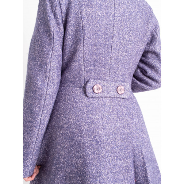 90080-42 бузкове жіноче драпове пальто (3 од. розміри норма: 42. 44. 46)