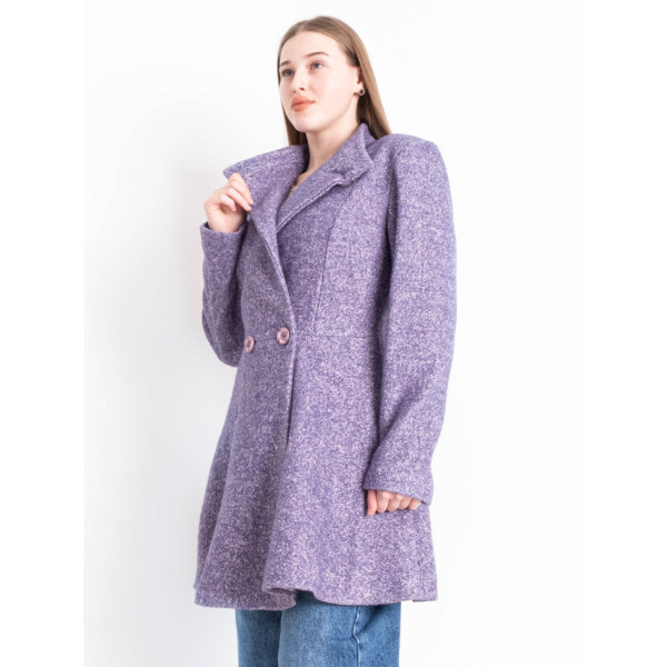 90080-42 бузкове жіноче драпове пальто (3 од. розміри норма: 42. 44. 46)