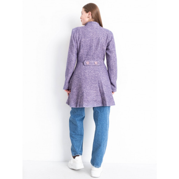 90080-42 бузкове жіноче драпове пальто (3 од. розміри норма: 42. 44. 46)