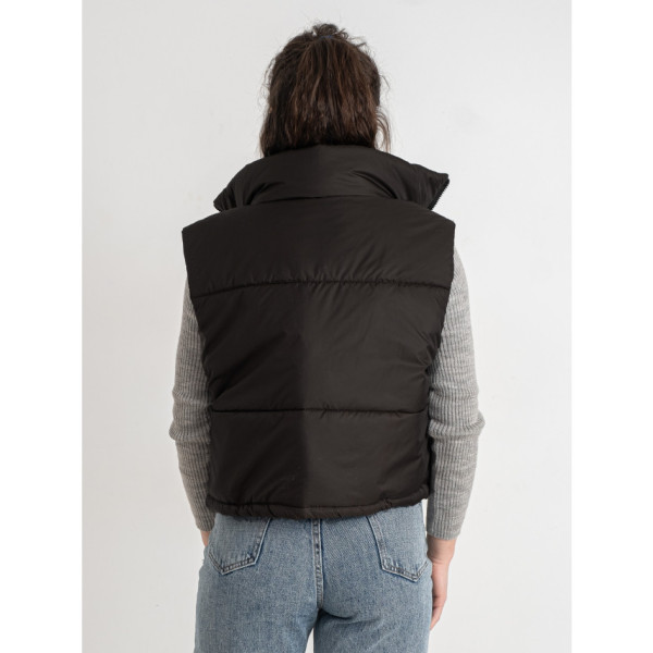0072-1 чорна жіноча жилетка (5'TH AVENUE, синтепон, 3 од. розміри норма: 42. 44. 46)