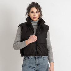 0072-1 чорна жіноча жилетка (5'TH AVENUE, синтепон, 3 од. розміри норма: 42. 44. 46)