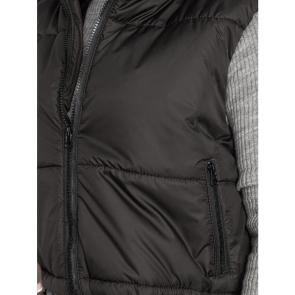 0072-1 чорна жіноча жилетка (5'TH AVENUE, синтепон, 3 од. розміри норма: 42. 44. 46)