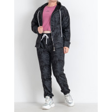 0547-1 чорний жіночий спортивний костюм (5'TH AVENUE, турецька двонитка, 4 од. розміри норма: 42. 44. 46. 48)