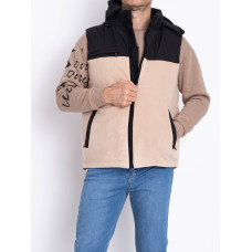 2305-3 бежева чоловіча жилетка (синтепон, 5 од. розміри норма: L. XL. 2XL. 3XL. 4XL)