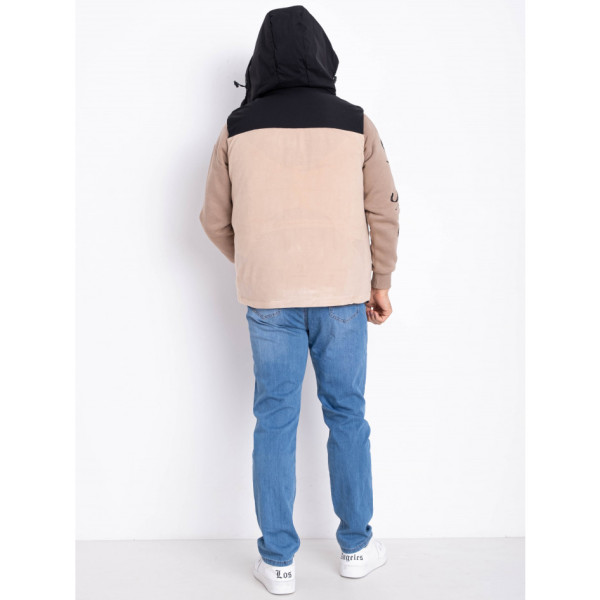 2305-3 бежева чоловіча жилетка (синтепон, 5 од. розміри норма: L. XL. 2XL. 3XL. 4XL)