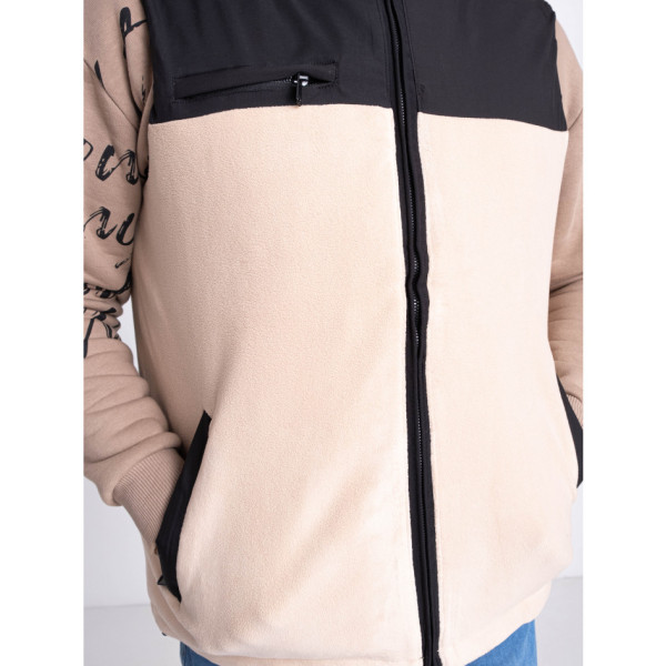 2305-3 бежева чоловіча жилетка (синтепон, 5 од. розміри норма: L. XL. 2XL. 3XL. 4XL)