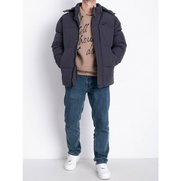 0020-3 сіра чоловіча тепла куртка (5 од., розміри норма: M. L. XL. 2XL. 3XL)