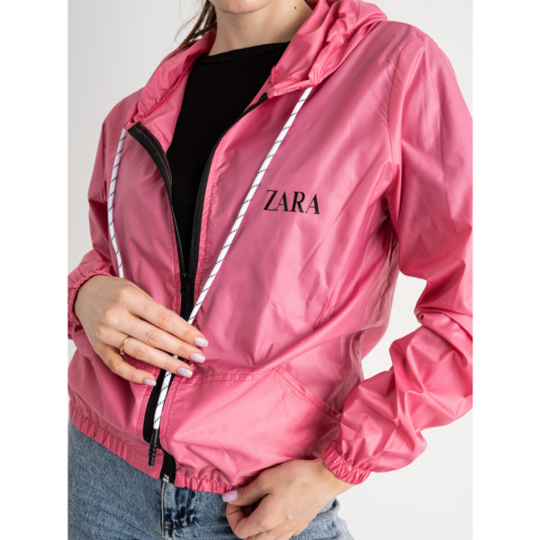 25056-33 ТЕМНО-РОЖЕВА жіноча вітровка з капюшоном (4 шт. розміри: 44-46/2.48-50/2)