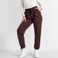 0022-9 КОРИЧНЕВІ 5`th Avenue спортивні штани жіночі батальні з турецької двонитки (4 од.розміри: 50.52.54.56)