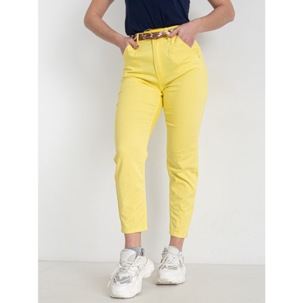 0661-55 жовтий жіночий мом (VANVER, стрейчевий, 5 од. розміри норма: 26. 27. 28. 29. 30)