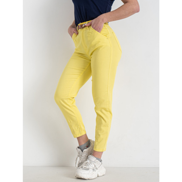 0661-55 жовтий жіночий мом (VANVER, стрейчевий, 5 од. розміри норма: 26. 27. 28. 29. 30)