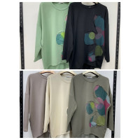 56467* мікс квітів трикотажний жіночий светр (10 од., розміри батал: 3XL-6XL) видача наступного дня