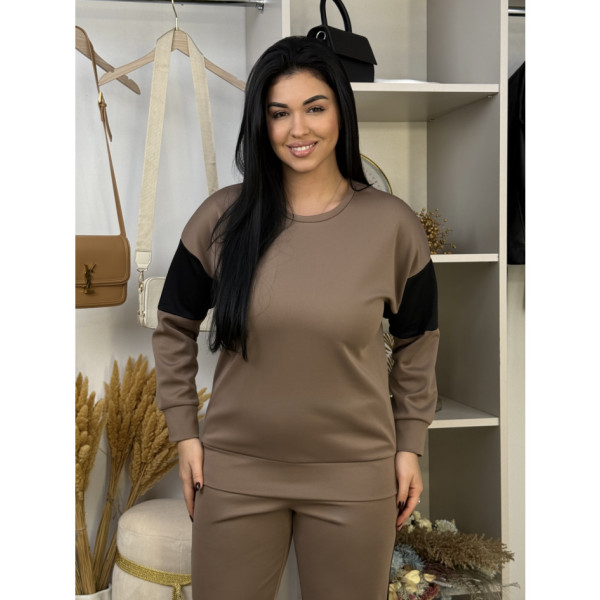 19400-4 МОККО жіночий спортивний косюм (SARA, трикотаж, 2 од. розміри напівбатал: 46/48, 50/52)