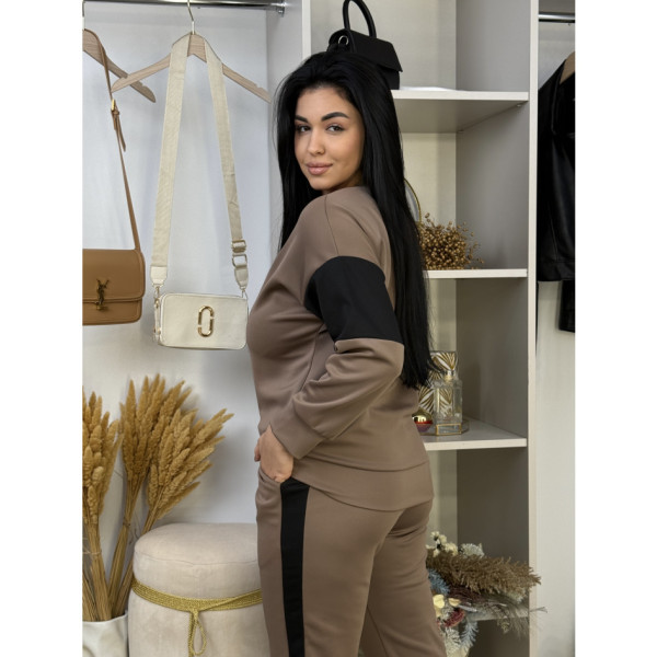 19400-4 МОККО жіночий спортивний косюм (SARA, трикотаж, 2 од. розміри напівбатал: 46/48, 50/52)