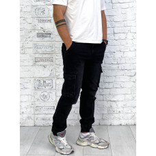 6002 * чорні штани карго (коттон, 8 од. розміри молодіжка: 28, 29, 30, 31, 32, 33, 34, 36) видача наступного дня