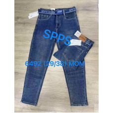 6492 сині чоловічі джинси MOM (SPPS, стрейч-коттон, 8 од. розміри норма: 29. 30. 31. 32. 33. 34. 36. 38)